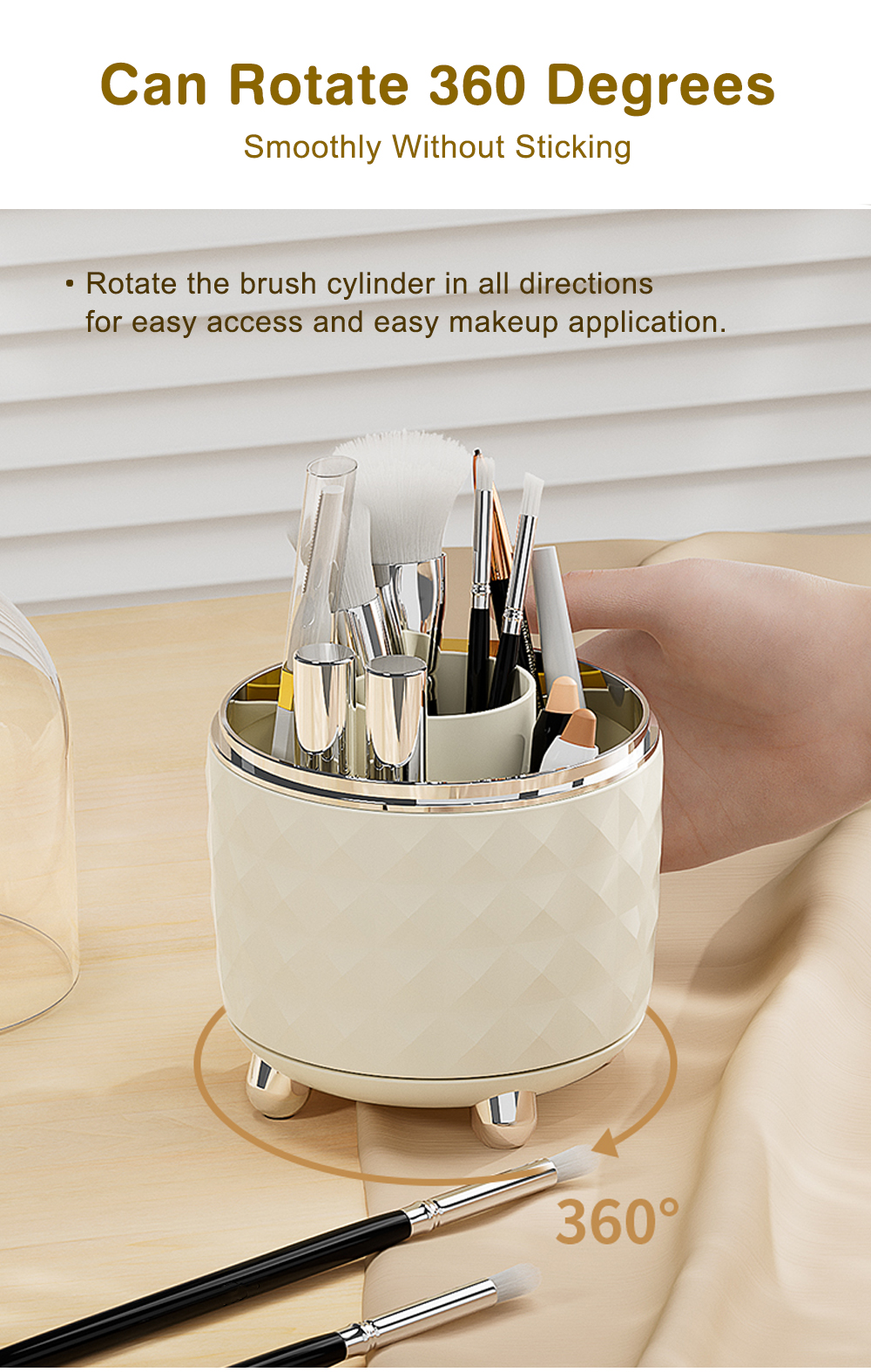 Diamond Makeup Brush Storage Box-2